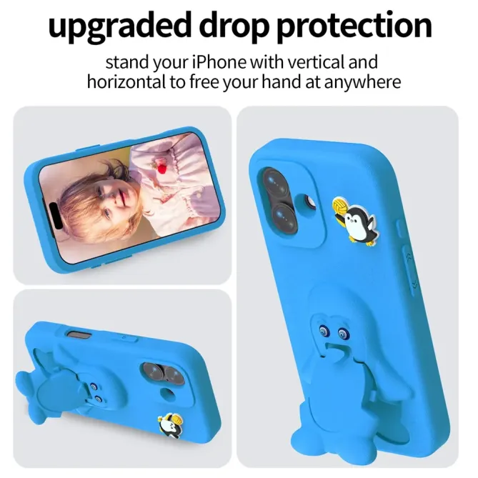 Coque iPhone 17 Pingouin Support Intégré | BANQUISE
