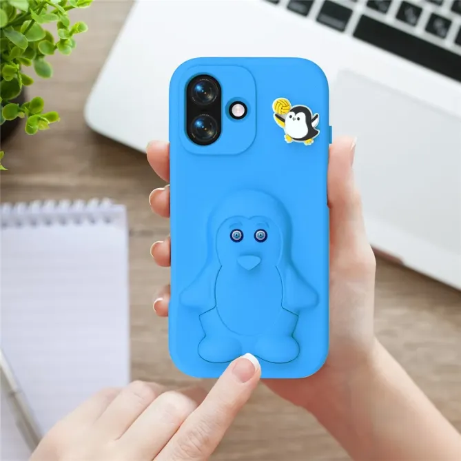Coque iPhone 17 Pingouin Support Intégré | BANQUISE