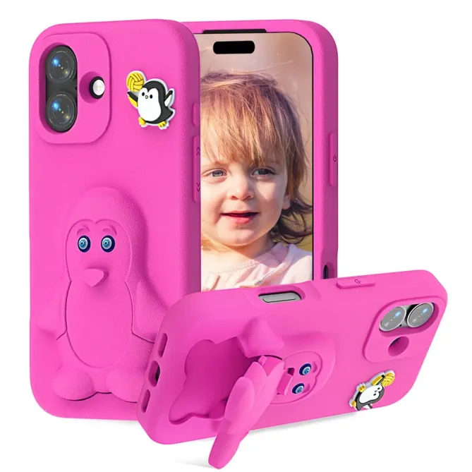 Coque iPhone 17 Pingouin Support Intégré | BANQUISE