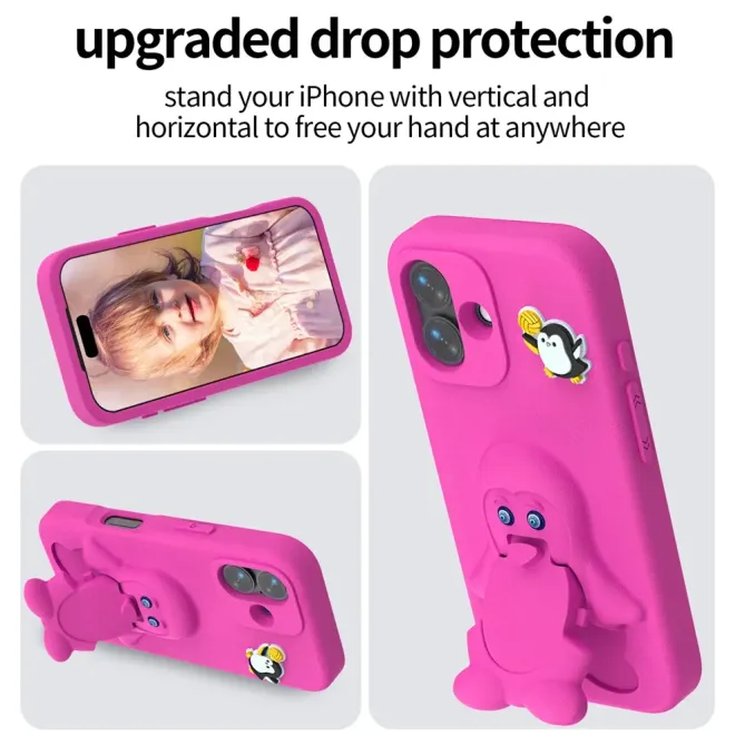 Coque iPhone 17 Pingouin Support Intégré | BANQUISE