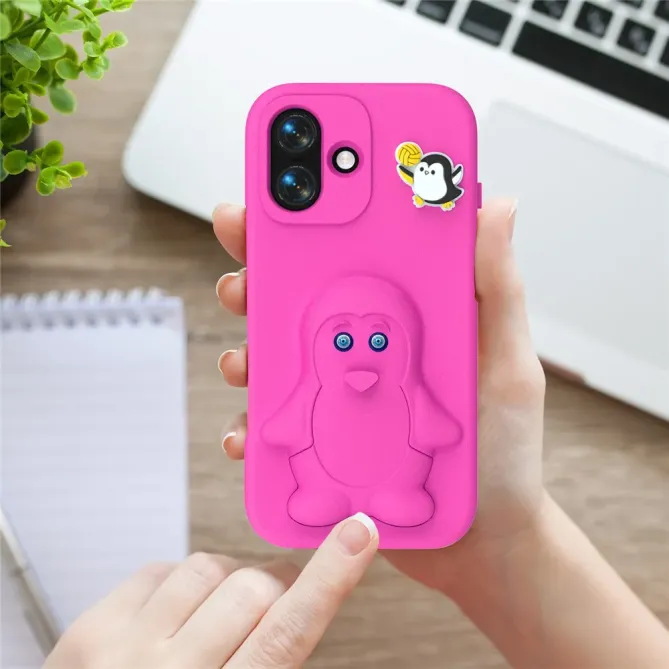 Coque iPhone 17 Pingouin Support Intégré | BANQUISE