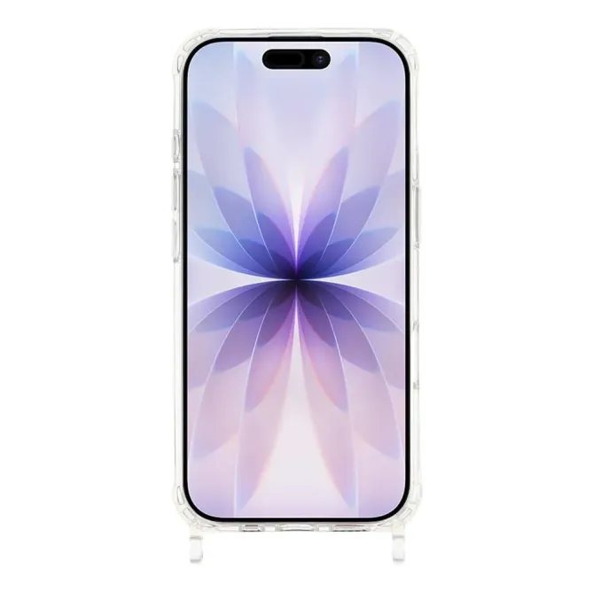 Coque iPhone 17 Transparente Boucles Cordon