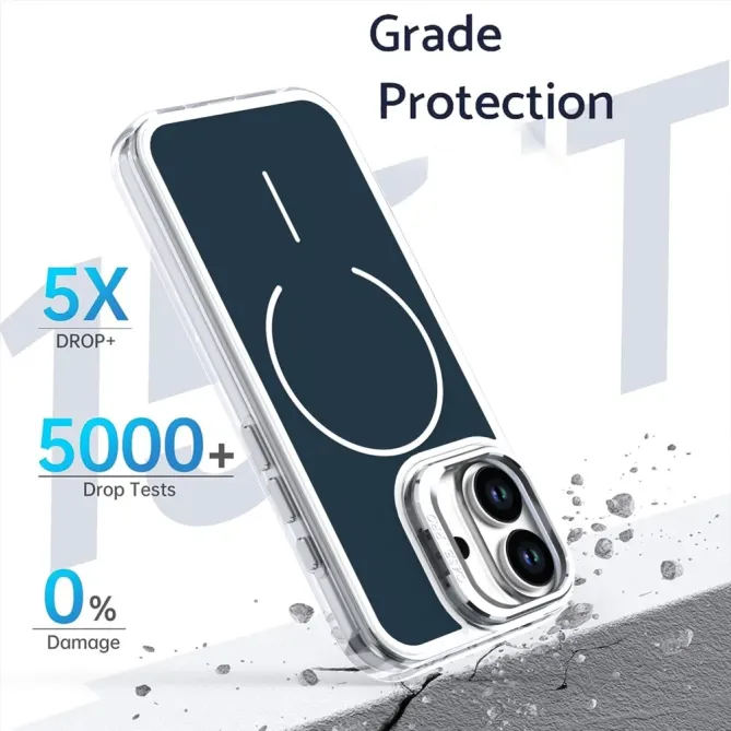 Coque iPhone 17 Support Lentille Caméra MagSafe Bicolore