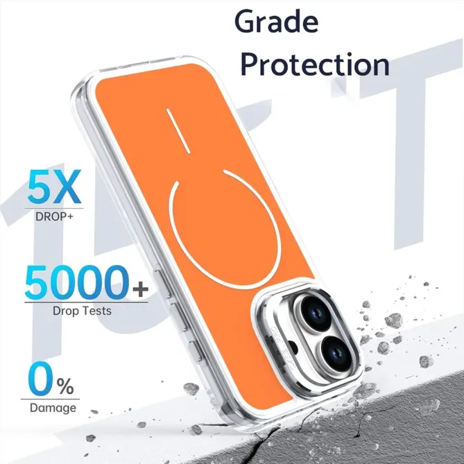 Coque iPhone 17 Support Lentille Caméra MagSafe Bicolore