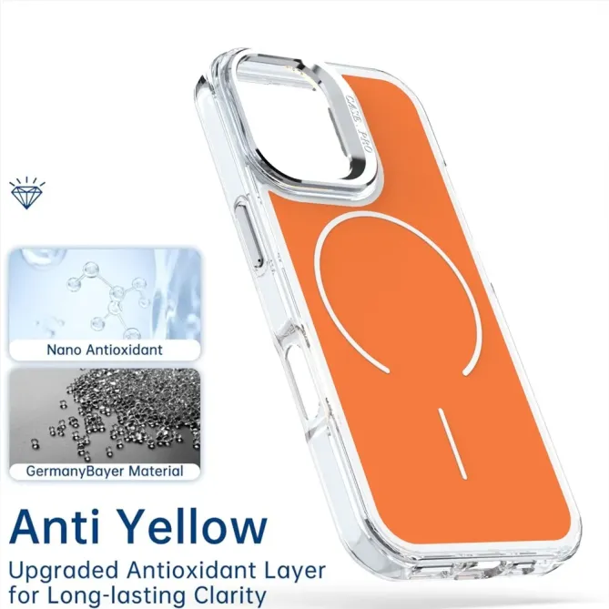Coque iPhone 17 Support Lentille Caméra MagSafe Bicolore