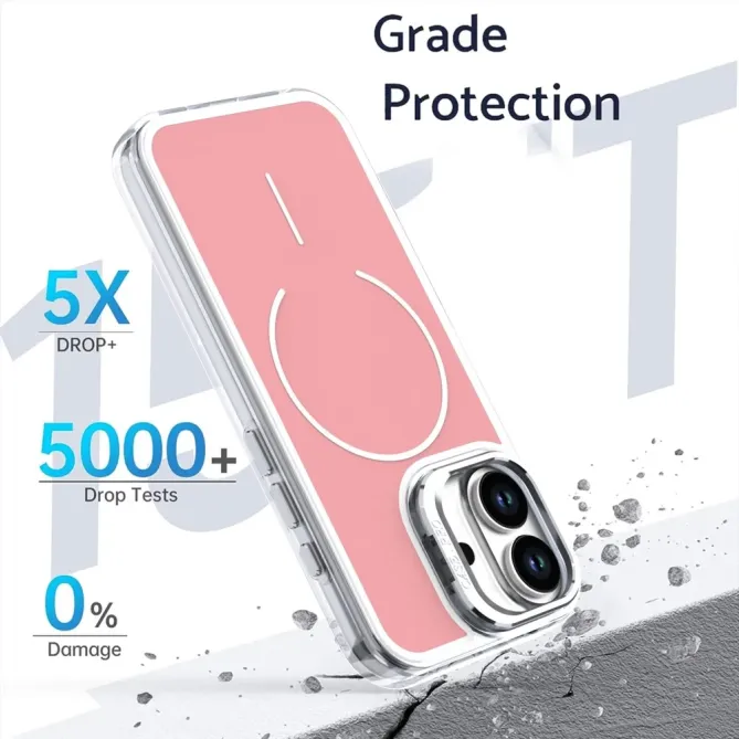 Coque iPhone 17 Support Lentille Caméra MagSafe Bicolore