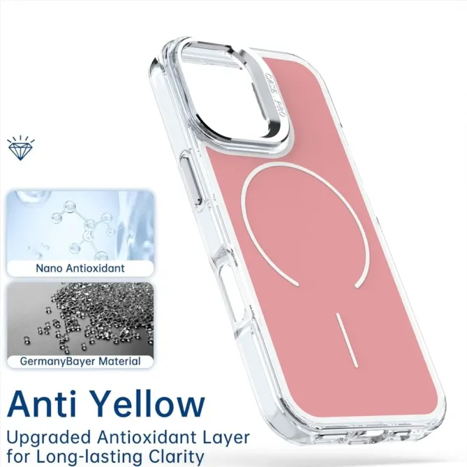 Coque iPhone 17 Support Lentille Caméra MagSafe Bicolore