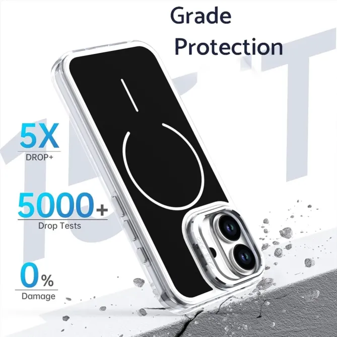 Coque iPhone 17 Support Lentille Caméra MagSafe Bicolore