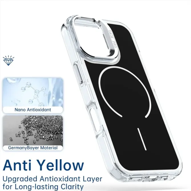 Coque iPhone 17 Support Lentille Caméra MagSafe Bicolore
