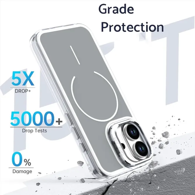 Coque iPhone 17 Support Lentille Caméra MagSafe Bicolore