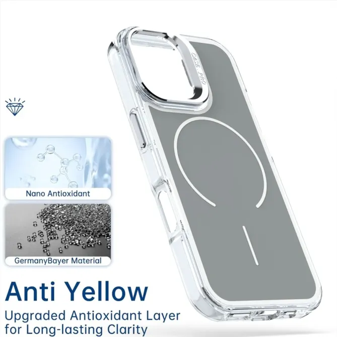 Coque iPhone 17 Support Lentille Caméra MagSafe Bicolore