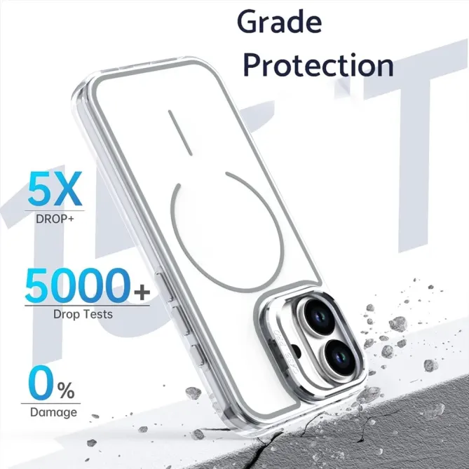 Coque iPhone 17 Support Lentille Caméra MagSafe Bicolore