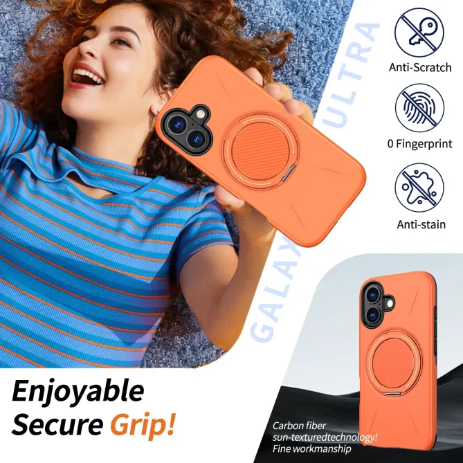 Coque iPhone 17 MagSafe Support Rotatif Béquille Antichoc