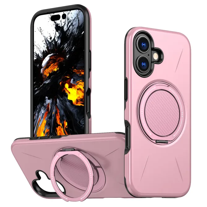 Coque iPhone 17 MagSafe Support Rotatif Béquille Antichoc