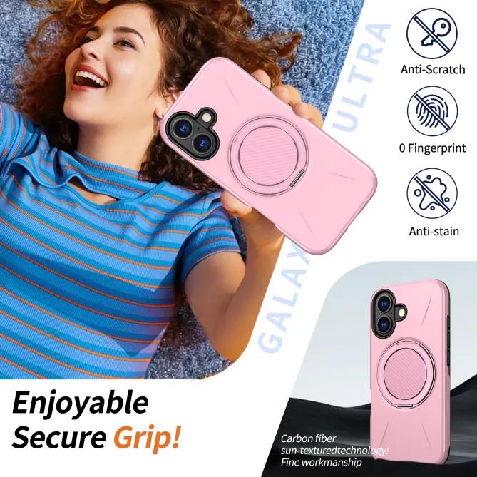 Coque iPhone 17 MagSafe Support Rotatif Béquille Antichoc