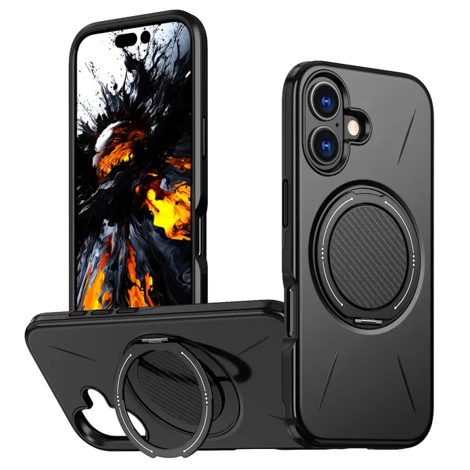 Coque iPhone 17 MagSafe Support Rotatif Béquille Antichoc