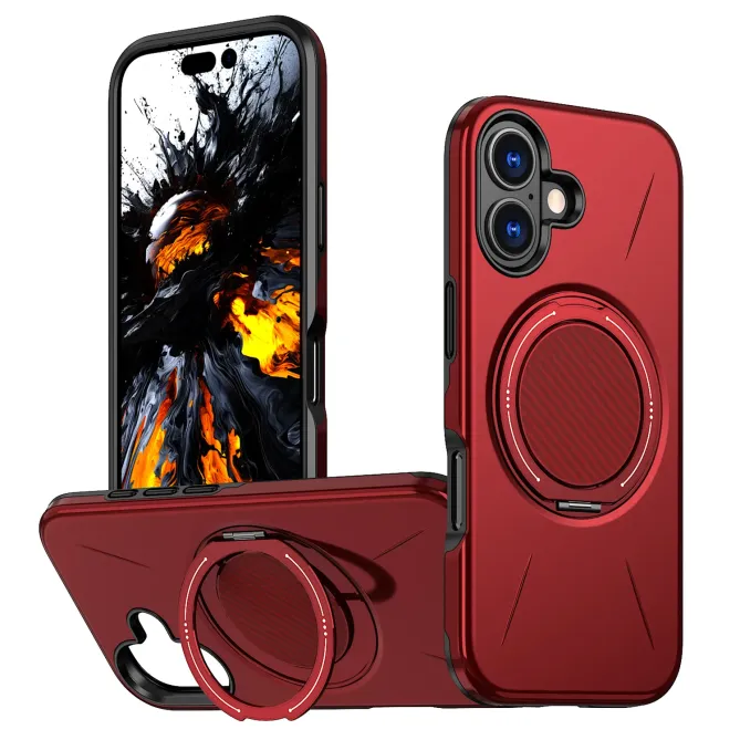 Coque iPhone 17 MagSafe Support Rotatif Béquille Antichoc