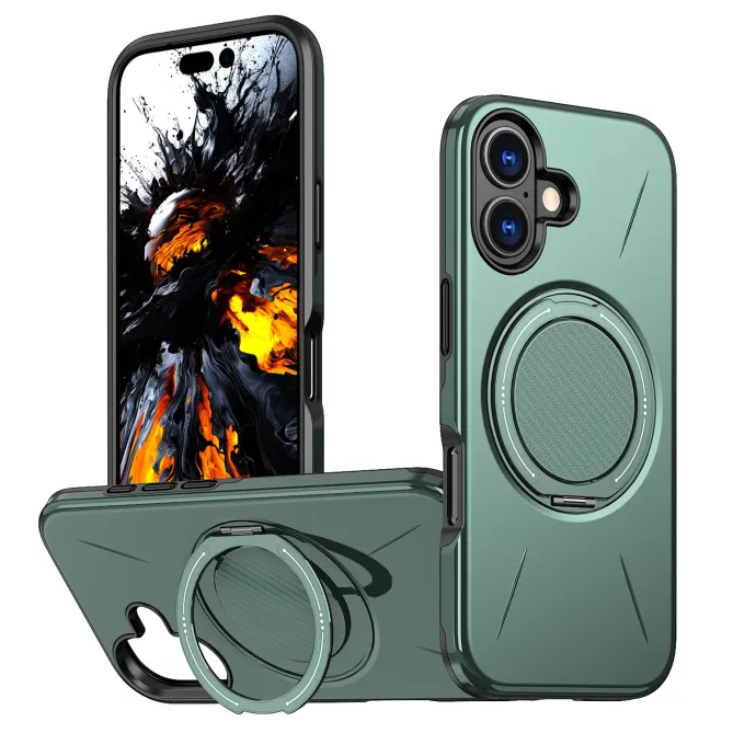 Coque iPhone 17 MagSafe Support Rotatif Béquille Antichoc