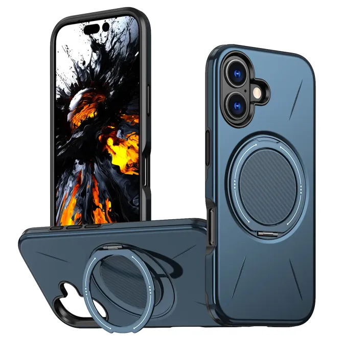 Coque iPhone 17 MagSafe Support Rotatif Béquille Antichoc