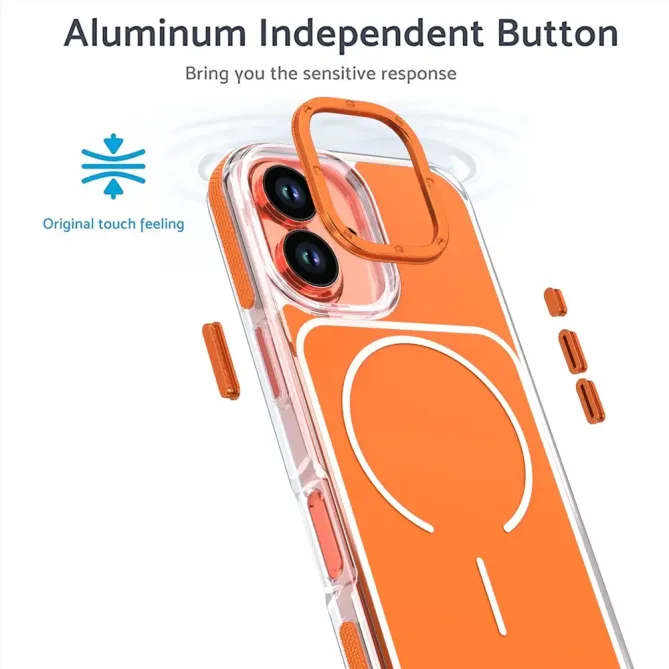 Coque iPhone 17 MagSafe bi-ton transparente