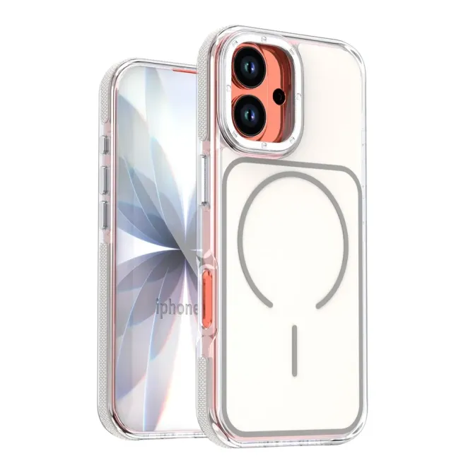 Coque iPhone 17 MagSafe bi-ton transparente