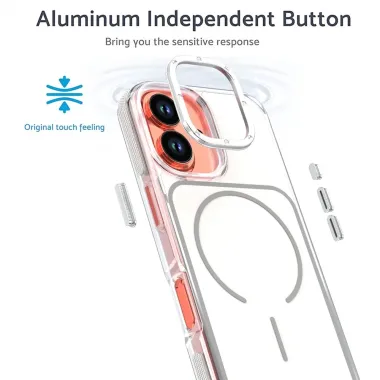 Coque iPhone 17 MagSafe bi-ton transparente Blanc - photo 12