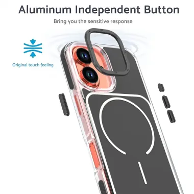 Coque iPhone 17 MagSafe bi-ton transparente Noir - photo 22