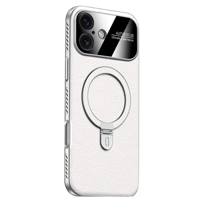 Coque iPhone 17 MagSafe Support Ajustable Simili Cuir