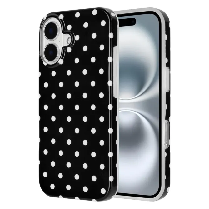 Coque iPhone 17 Motif Pois Design Rétro Protection