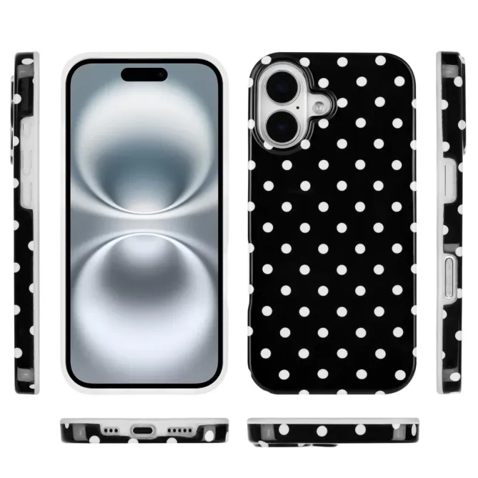 Coque iPhone 17 Motif Pois Design Rétro Protection
