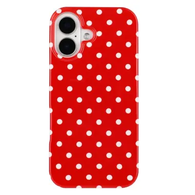 Coque iPhone 17 Motif Pois Design Rétro Protection Rouge - photo 8