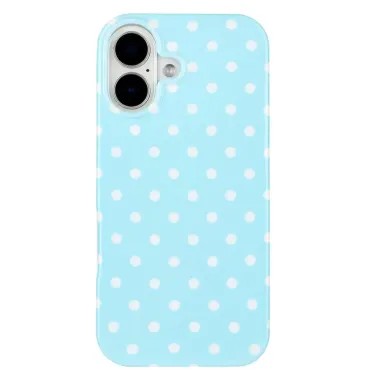 Coque iPhone 17 Motif Pois Design Rétro Protection Bleu clair - photo 26