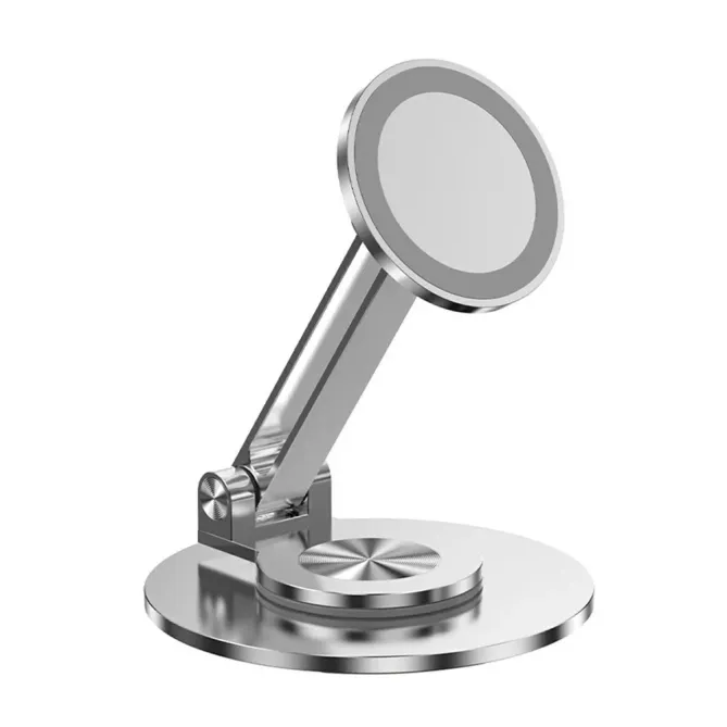 Support Bureau Magnétique Rotatif 360° Pliable Aluminium Compatible Ma