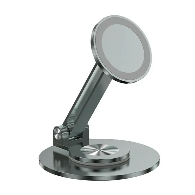 Support Bureau Magnétique Rotatif 360° Pliable Aluminium Compatible Ma