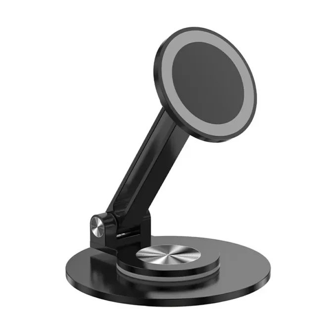 Support Bureau Magnétique Rotatif 360° Pliable Aluminium Compatible Ma