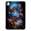 Coque iPad Pro 13 (2025) / 13 (2024) Fleur Bleue Nocturne