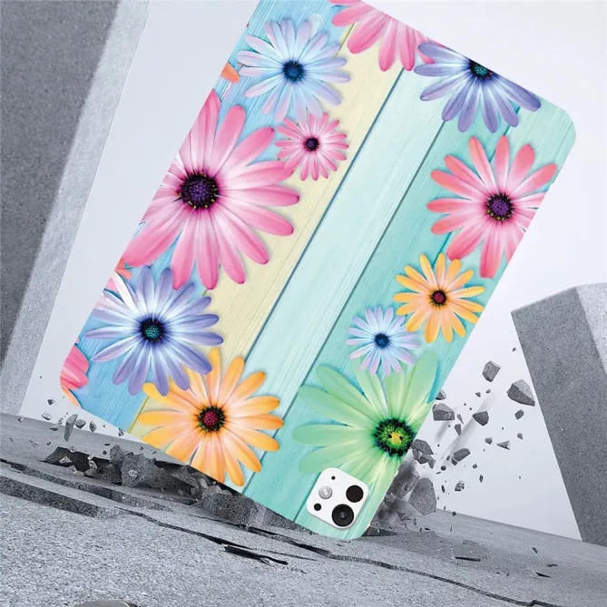 Coque iPad Pro 13 (2025) / 13 (2024) Marguerite Multicolore