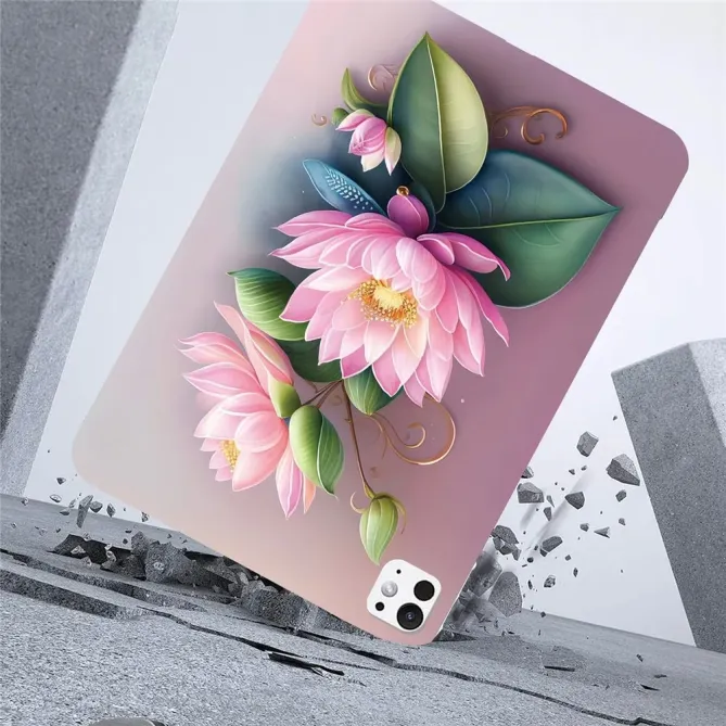 Coque iPad Pro 13 (2025) / 13 (2024) Lotus Rose