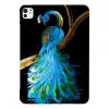 Coque iPad Pro 13 (2025) / 13 (2024) Paon Bleu Majestueux