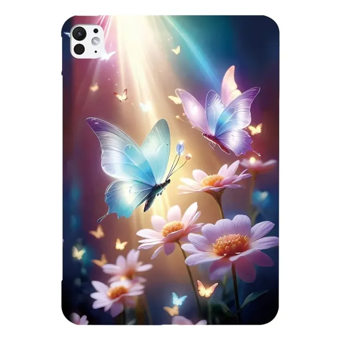 Coque iPad Pro 13 (2025) / 13 (2024) Papillon Florale