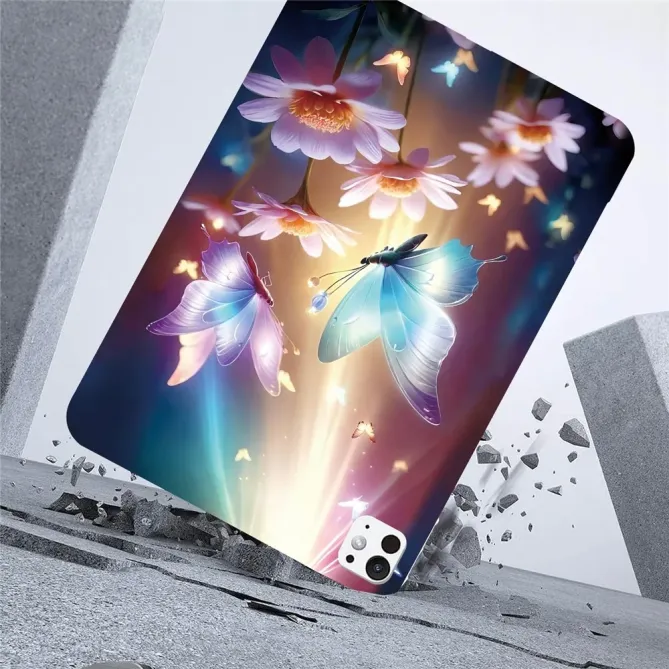 Coque iPad Pro 13 (2025) / 13 (2024) Papillon Florale