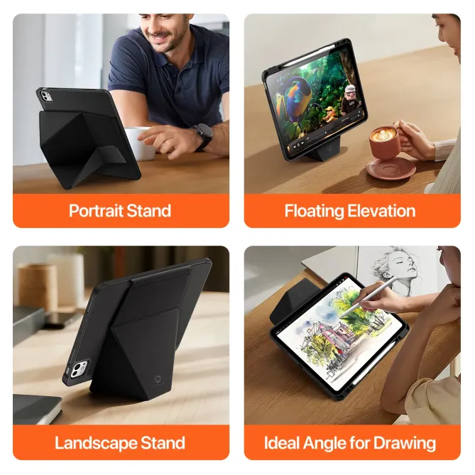 Étui iPad Pro 13 2025 / 2024 DUX DUCIS Vers Series Support Multifoncti
