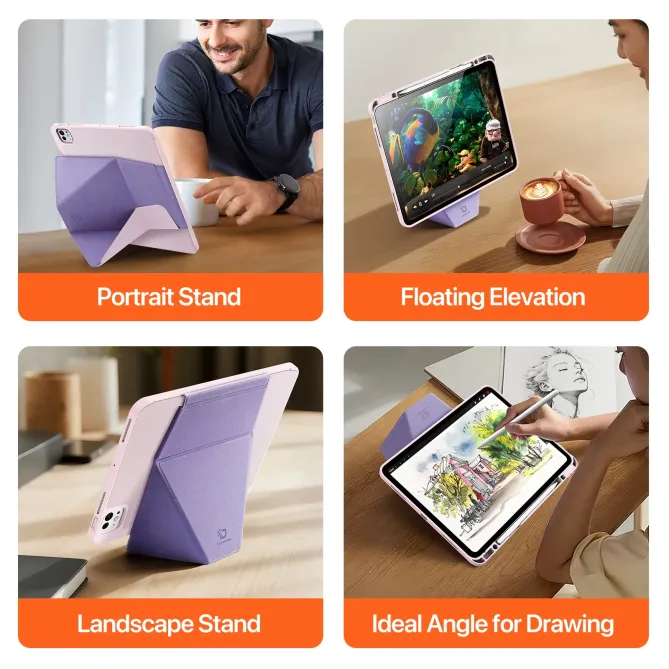 Étui iPad Pro 13 2025 / 2024 DUX DUCIS Vers Series Support Multifoncti