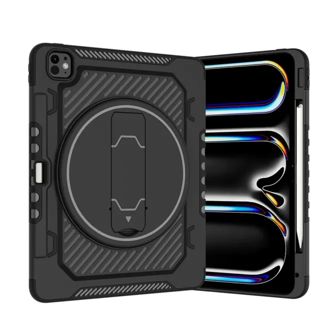 Coque iPad Pro 13 (2025) / 13 (2024) Support Rétractable Porte-Stylet