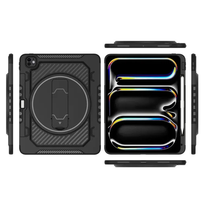 Coque iPad Pro 13 (2025) / 13 (2024) Support Rétractable Porte-Stylet