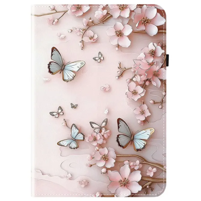 Housse iPad Pro 13 (2025) / (2024) Porte-cartes Papillons Roses