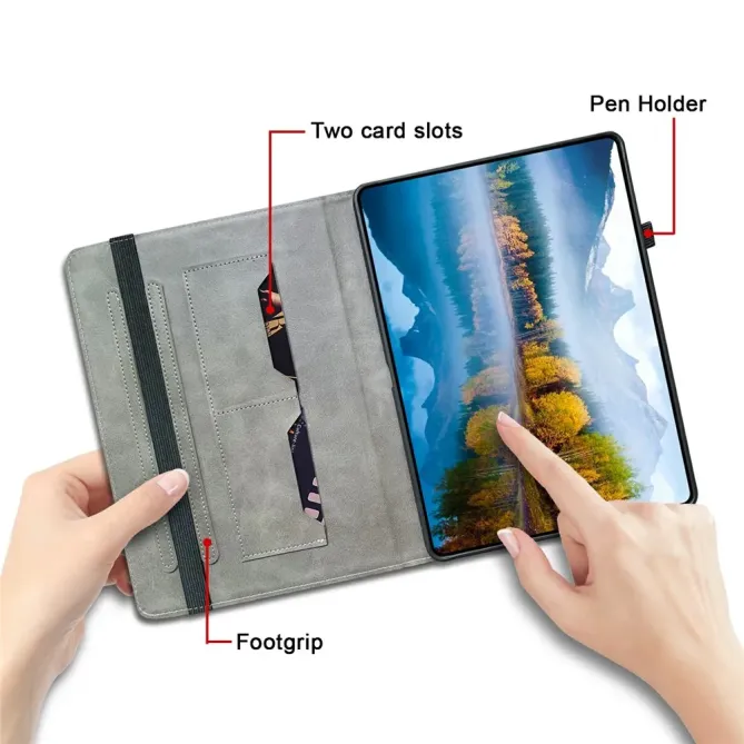 Housse iPad Pro 13 (2025) / (2024) Roses Rouges et Papillon Bijou Port