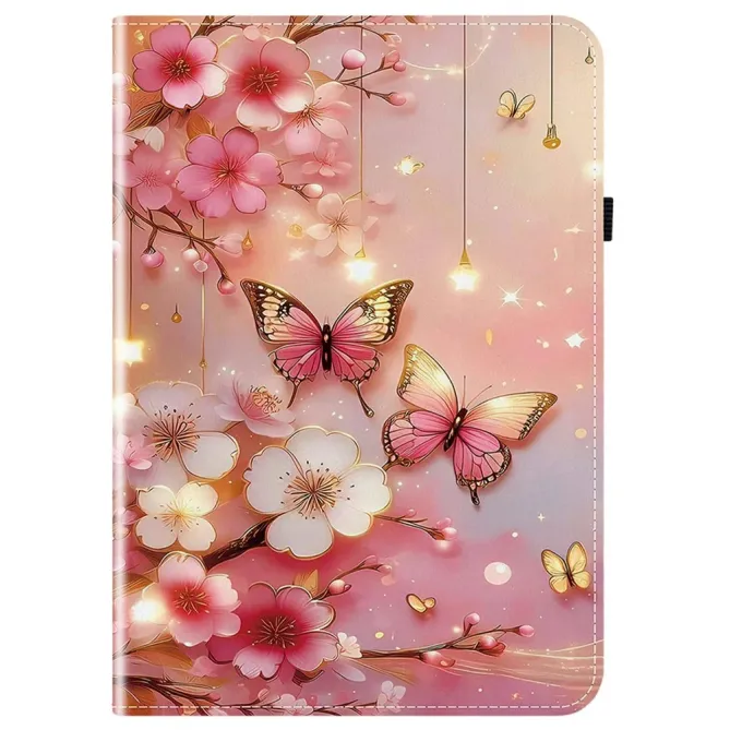 Housse iPad Pro 13 (2025) / (2024) Fleurs de Cerisier et Papillons Lum
