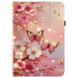 Housse iPad Pro 13 (2025) / (2024) Fleurs de Cerisier et Papillons Lum