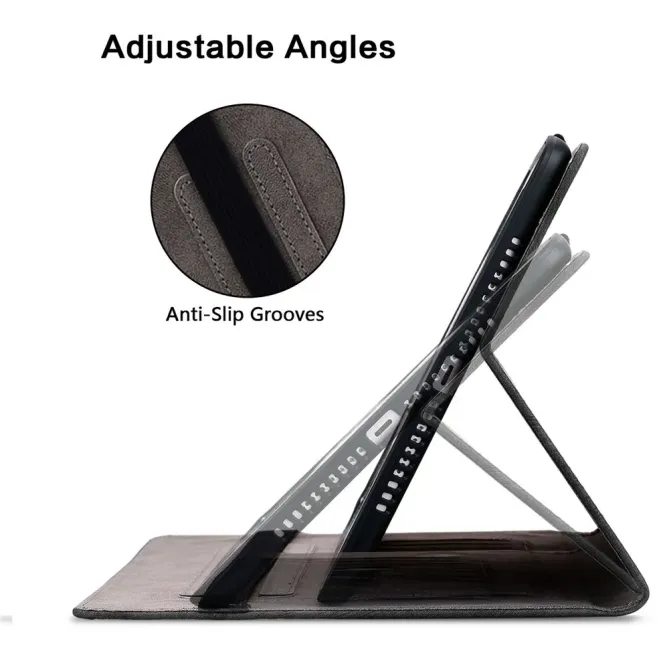 Housse iPad Pro 13 (2025) / (2024) Cœurs Noirs et Or Porte-cartes